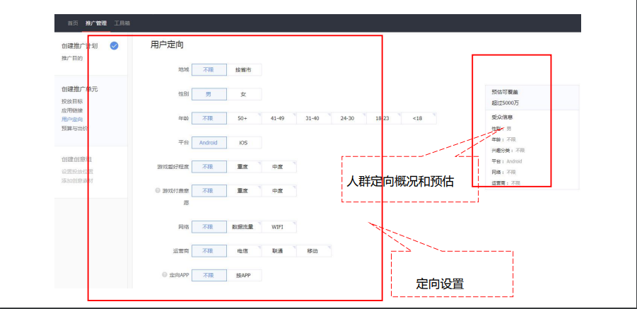 新投放平臺-基本操作-創建單元