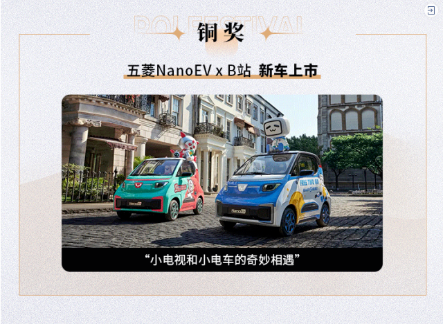 B站從激烈的評審競爭中脫穎而出，獲得1金1銀1銅3項提名，共計6項大獎