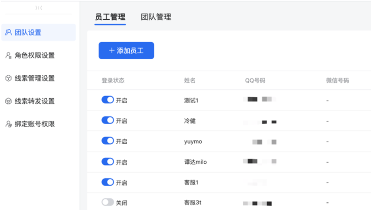確保管理員角色的員工都是廣告主人員 