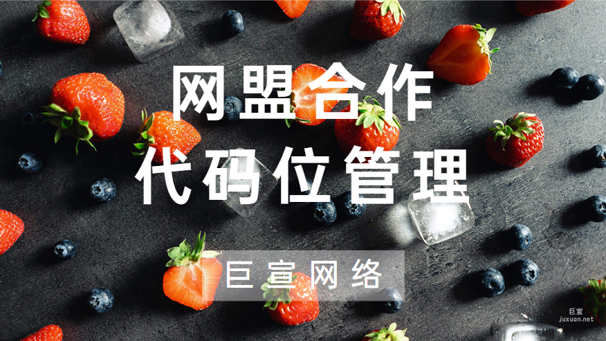 百度廣告：網盟合作-代碼位管理