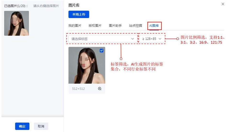百度搜索廣告推廣創意圖片庫新增『AI圖庫』來源的AIGC圖片物料供客戶選擇