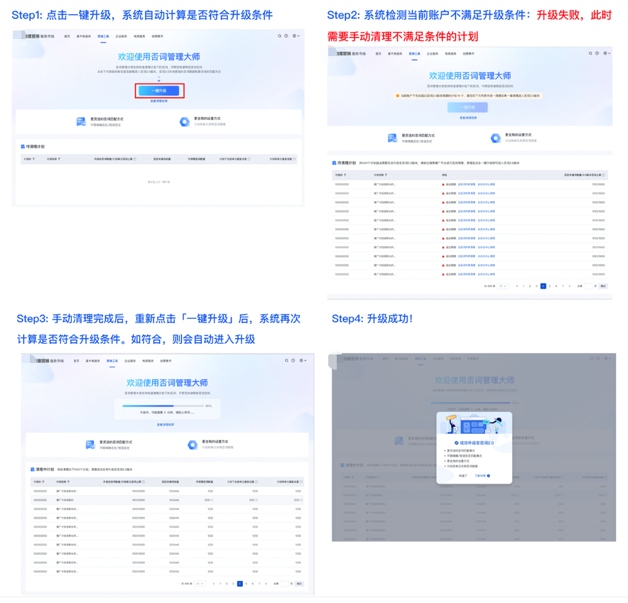 系統計算您當前賬戶不符合升級條件