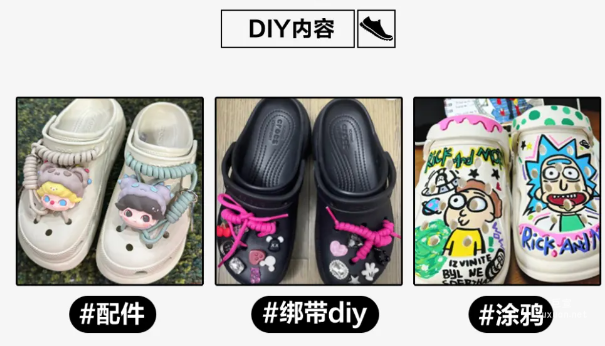 小紅書廣告洞洞鞋diy內容